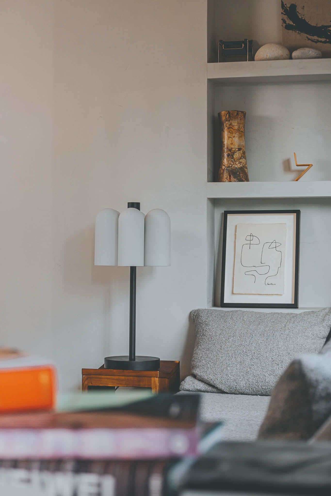 Schwung Odyssey 6 Black Gunmetal Table Lamp